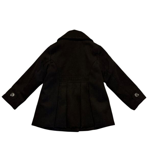 Old Navy Black Double Breasted Swing Pea Coat Size 4T - Picture 2 of 2